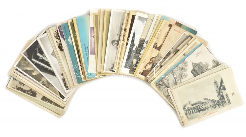 80 db RÉGI magyar város képeslap vegyes állapotban / 80 pre-1950 Hungarian town-view postcards in mixed condition