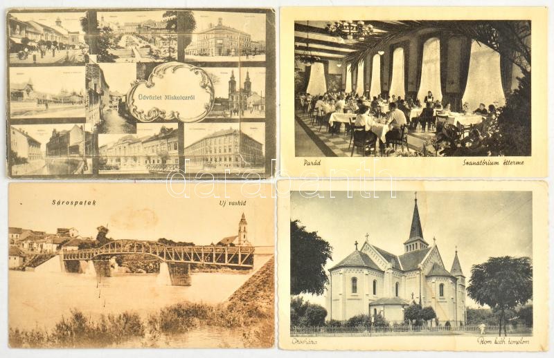 80 db RÉGI magyar város képeslap vegyes állapotban / 80 pre-1950 Hungarian town-view postcards in mixed condition - Image 4