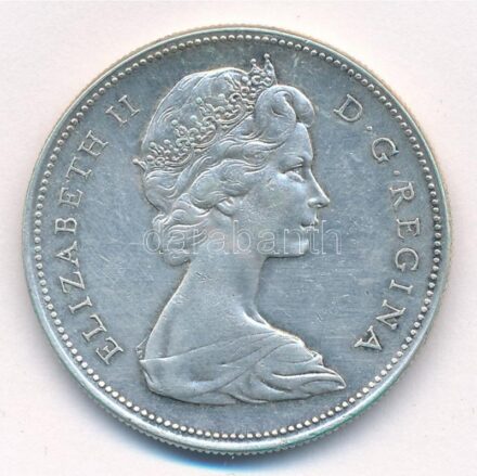 Kanada 1966. 1$ Ag 'II. Erzsébet' T:2 Canada 1966. 1 Dollar Ag 'Elizabeth II' C:XF Krause KM#64.1