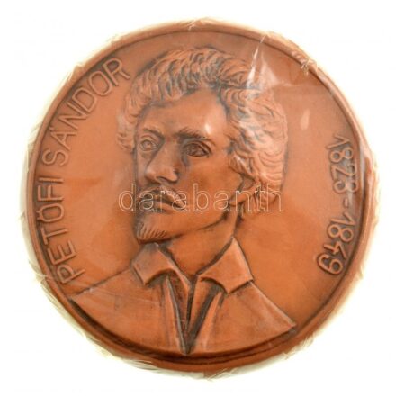 DN 'Petőfi Sándor 1823-1849' terrakotta emlékplakett (100mm) T:1