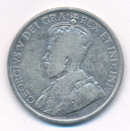 Kanada 1919. 50c Ag 'V. György' T:3 Canada 1919. 50 cents Ag 'George V' C:F Krause KM#25