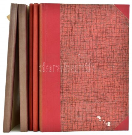 Vegyes akupunktúrával kapcsolatos tétel, félvászon-kötésekben, 5 db: Tű nélküli akupunktúra (Akupresszúra.) J. V. Cerney: 'Acupuncture without needles'. c. könyve alapján. + Ábrás kiegészítő. Fénymásolt, 108; 117 p.;