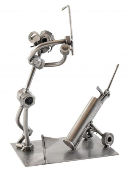 Hinz&Kunst: Golfozó. Vas, jelzett, hibátlan m:19cm