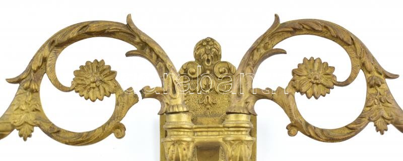 Páros bronz falikar, kopott, h:22cm - Image 2