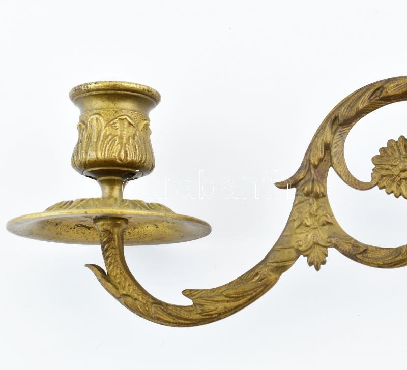 Páros bronz falikar, kopott, h:22cm - Image 3