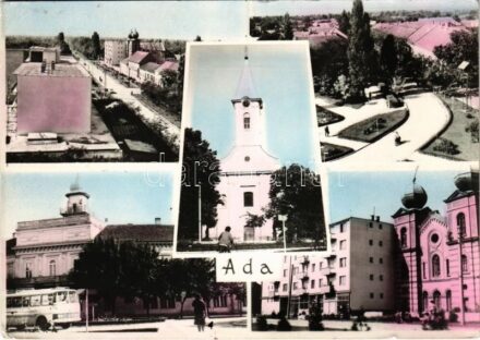 1967 Ada, zsinagóga, autóbusz / synagogue, autobus (EK)
