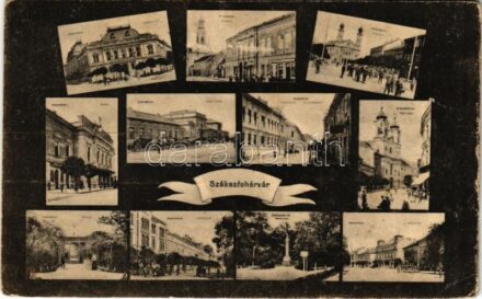 1918 Székesfehérvár, mozaik zsinagógával (EK)