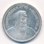Svájc 1940B 5Fr Ag T:2,2- Switzerland 1940B 5 Francs Ag C:XF,VF Krause KM#402 - Image 2