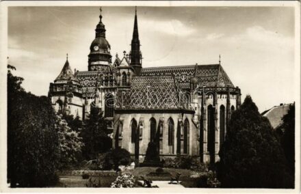 1938 Kassa, Kosice; Dóm / Székesegyház / cathedral + '1938 Kassa visszatért' So. Stpl. (EK)