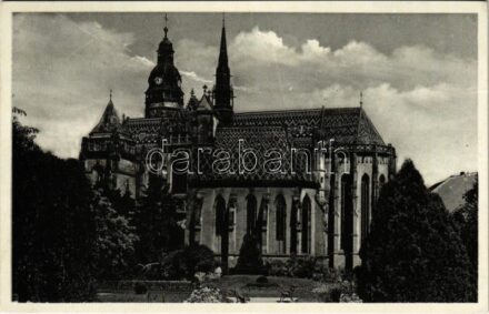 1938 Kassa, Kosice; Dóm / székesegyház / cathedral + '1938 Kassa visszatért' So. Stpl. (EK)