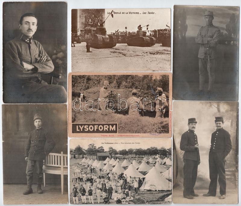 14 db RÉGI első világháborús katonai fotó és képeslap / 14 pre-1945 WWI military photos and postcards - Image 2