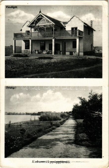 Kakasszékgyógyfürdő (Orosháza), vendéglő, sétány (EK)