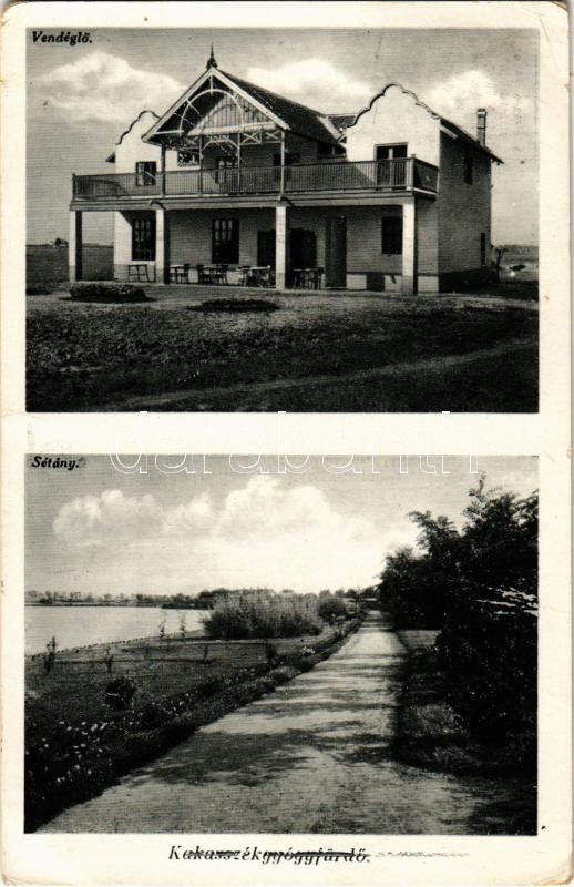 Kakasszékgyógyfürdő (Orosháza), vendéglő, sétány (EK)