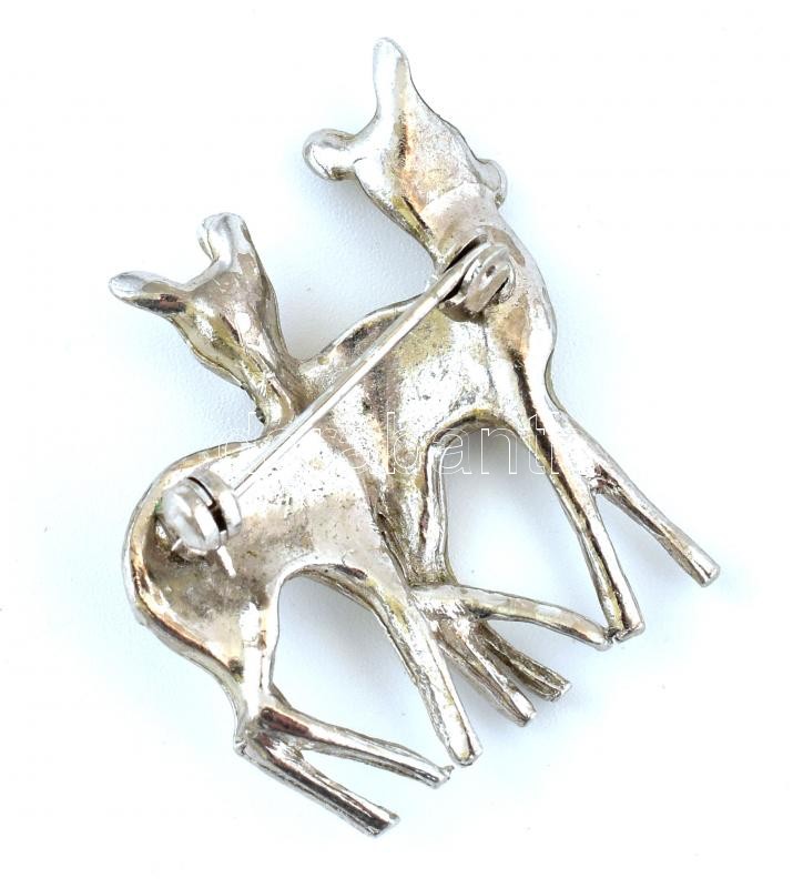 Őrikés, markazitos bross, hiányokkal, 4x3,5cm - Image 2