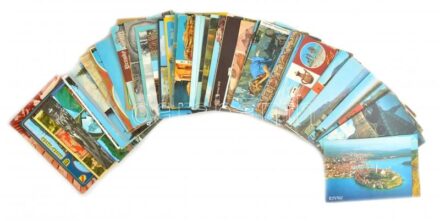 Kb. 100 db MODERN külföldi város képeslap / Cca. 100 modern town-view postcards from all over the world