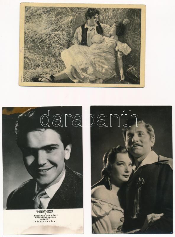 6 db MODERN magyar színészes motívum képeslap / 6 modern Hungarian motive postcards: actors and actresses - Image 2