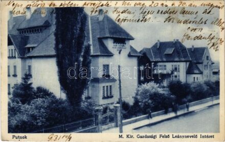 1931 Putnok, M. kir. gazdasági felső leánynevelő intézet