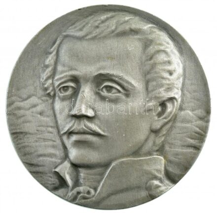 Szovjetunió 1983. 'M. Lermontov' kétoldalas Al emlékérem. Szign.: MSZ (69mm) T:2 Soviet Union 1983. 'M. Lermontov' two-sided Al medallion. Sign: MS (69mm) C:XF