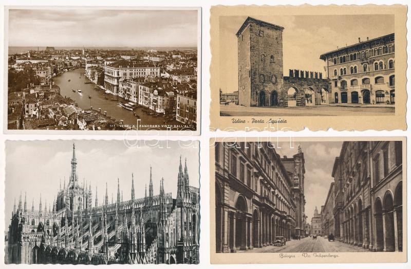 58 db RÉGI olasz város képeslap vegyes minőségben / 58 pre-1945 Italian town-view postcards in mixed quality - Image 2