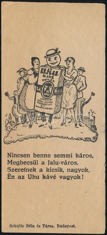 Uhu kávépótlék számolócédula