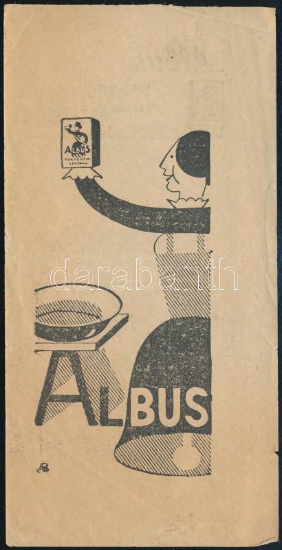 Albus illatos mosószappan számolócédula