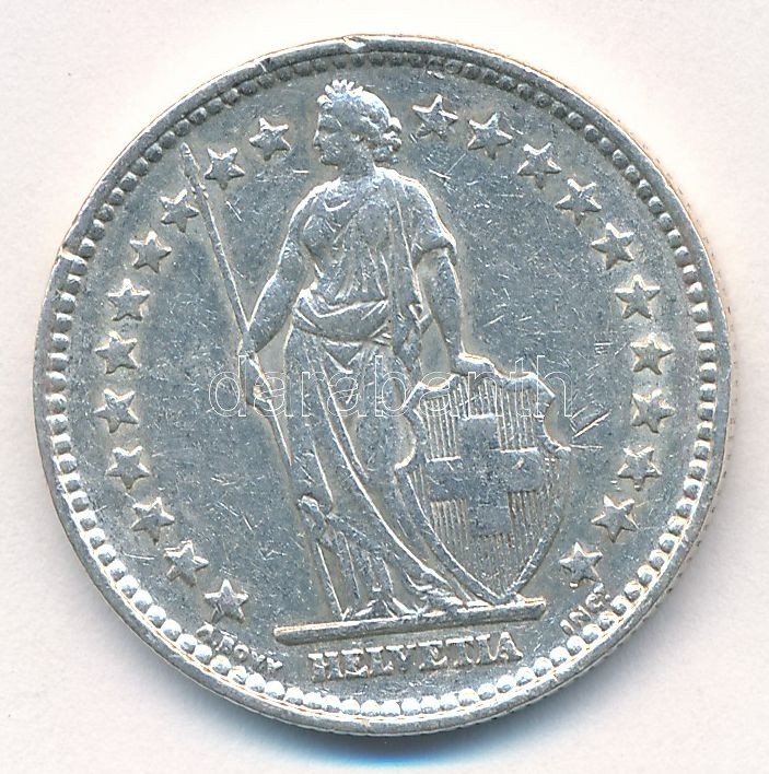 Svájc 1940B 2Fr Ag T:2 Switzerland 1940B 2 Francs Ag C:XF Krause KM#21 - Image 2