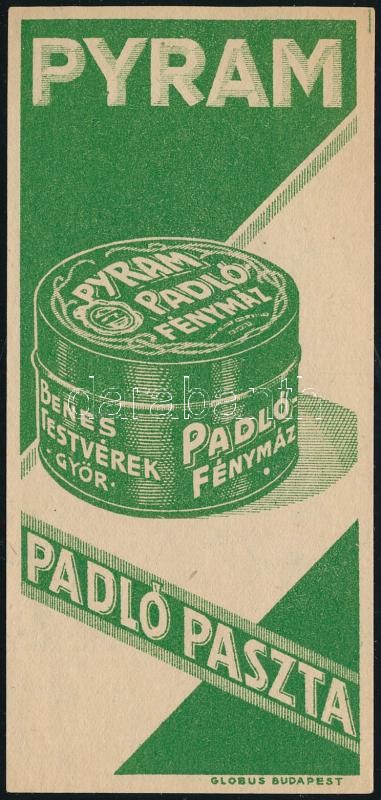 Pyram padlópaszta számolócédula