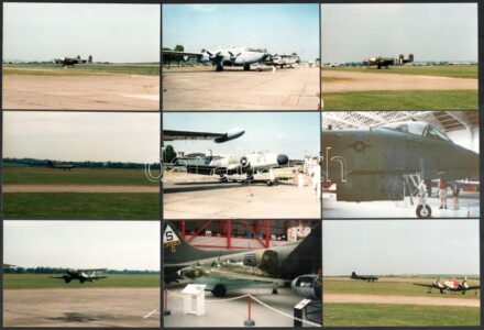 9 db II. világháborús repülőgép fotója 12x16 cm