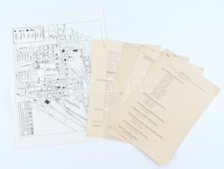 1973 Május elsejei tribünre meghívott elvtársak, javaslat, 8 gépelt oldal + térkép