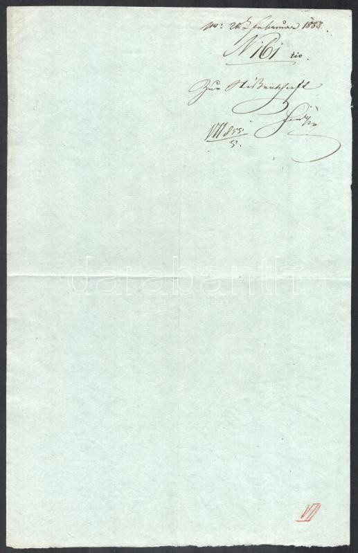 1855 Német nyelvű körlevél - Image 2