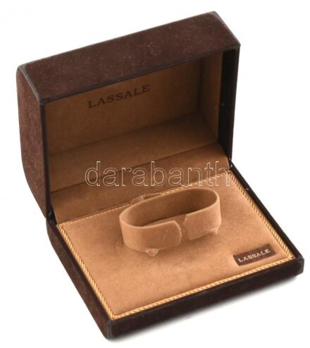 Lassale óradoboz, apró kopással, 13x10x6cm