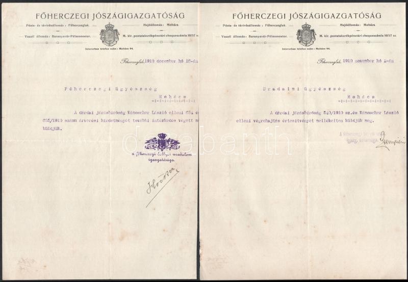 cca 1800-1900 Vegyes iratok, borítékok, levelezőlapok, okiratok, stb. - Image 2