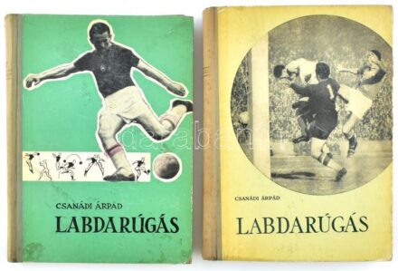 Csanádi Árpád: Labdarúgás I-II-III. kötet. Két könyvben. 1960, 1962, Sport Lap- és Könyvkiadó. Kiadói félvászon kötés belül a gerincnél kissé elvált, kopottas állapotban.