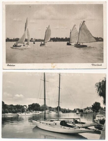 24 db VEGYES hajós motívum képeslap / 24 mixed ship motive postcards