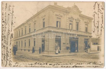1903 Pécs, Dobszai Antal üzlete. photo (EB)