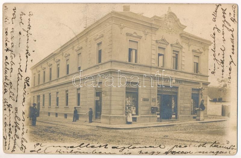 1903 Pécs, Dobszai Antal üzlete. photo (EB)