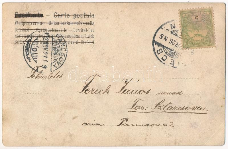 1903 Pécs, Dobszai Antal üzlete. photo (EB) - Image 2