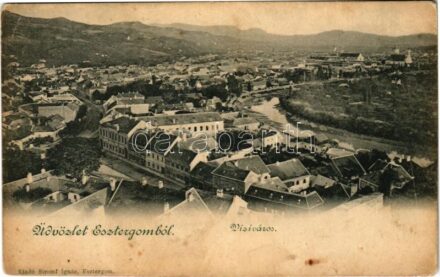 Esztergom, Víziváros. Stromf Ignác kiadása (vágott / cut)