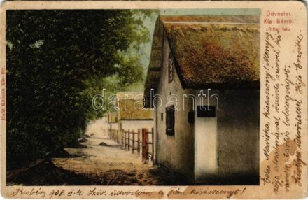 1908 Kisbér, Ritter falu. Haftl Kálmán kiadása (fl)