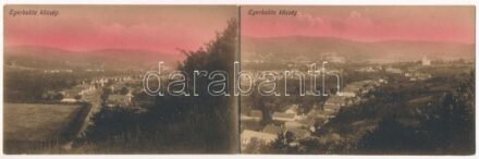 Egerbakta, 2-részes kihajtható képeslap. Baross nyomd