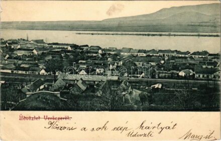 Verőce, Nógrádverőce; látkép, vasútállomás (kis szakadás / small tear)