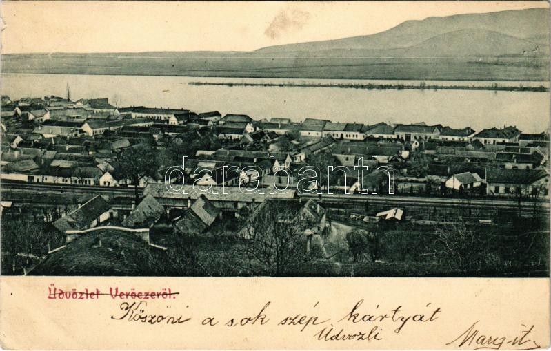 Verőce, Nógrádverőce; látkép, vasútállomás (kis szakadás / small tear)