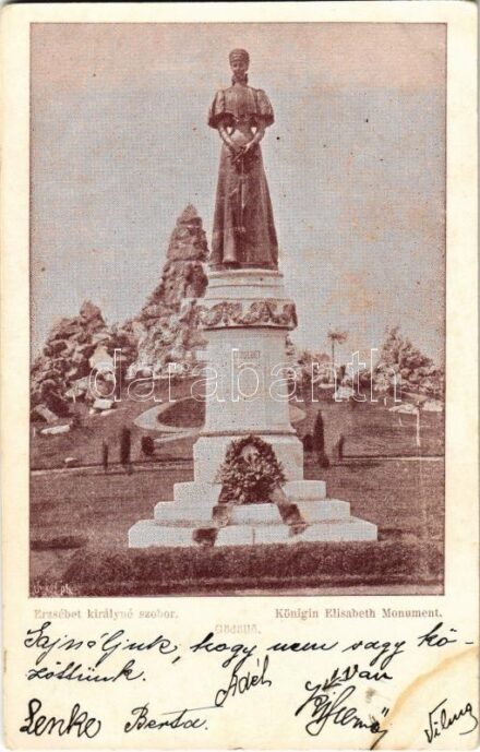 1901 Gödöllő, Erzsébet királyné (Sisi) szobor (fl)