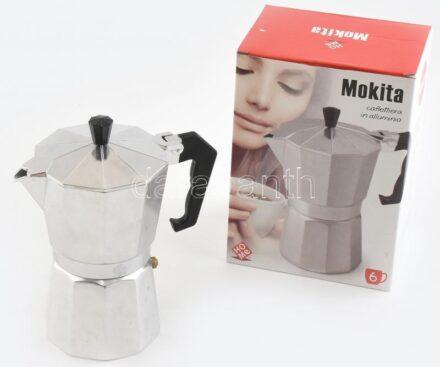 Mokita 6 személyes kotyogó, dobozban, m:19cm