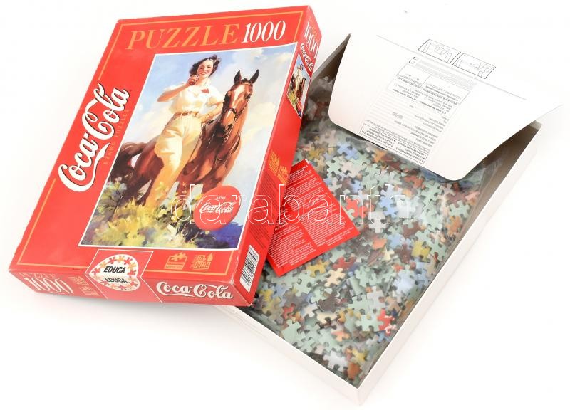 coca Cola 1000 darabos puzzle, bontatlan, 68x48cm
