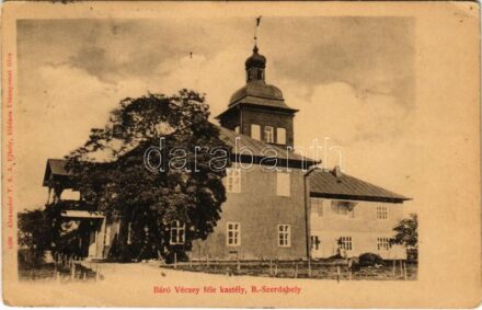 Bodrogszerdahely, Streda nad Bodrogom; Báró Vécsey féle kastély / castle + '1916 IV. Károly király koronázása napján' So. Stpl