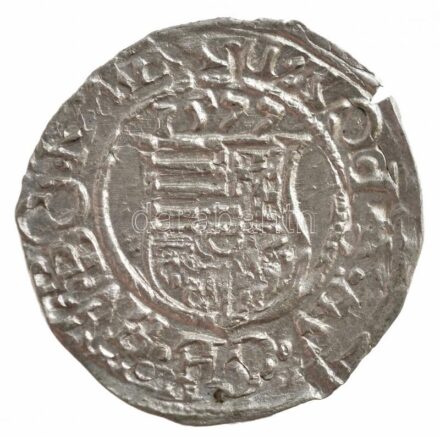 1577K-B Denár Ag 'Miksa' (0,43g) veretkettőződés T:2 kis kitörés Hungary 1577K-B Denar Ag 'Maximilian' (0,43g) double strike C:XF small crack Huszár: 993.,Unger II.: 767.a