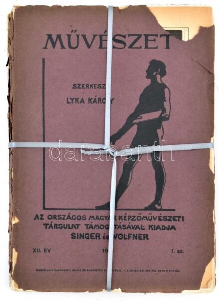 1913 Művészet, szerk.: Lyka Károly, 10 db szám, sérülésekkel