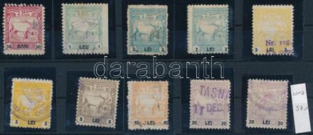 1925 Kolozsvár 10 db illetékbélyeg (teljes sor)
