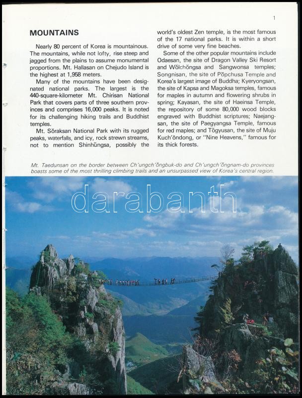Suzanne Crowder Ham: Korea: a pictorial guidebook Hollym. 1987. Kiadói papírkötésben - Image 2